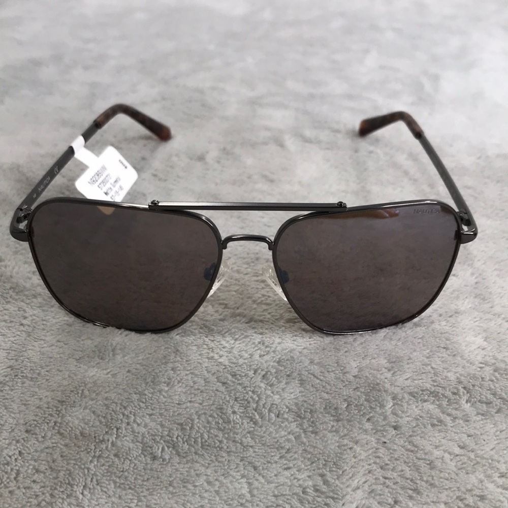 Nautica Nautica Men's Sport Sunglasses Matte Gun Metal New